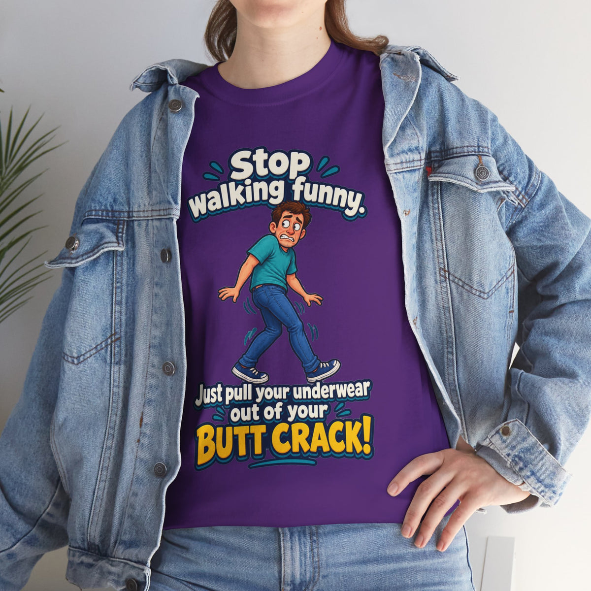 Stop Walking Funny T-Shirt | Cheeky Joke Humor