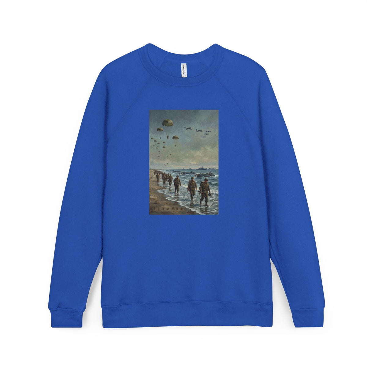 Intuition Within Military Signature Bella+Canvas Sweatshirt | Beach Landing Tribute