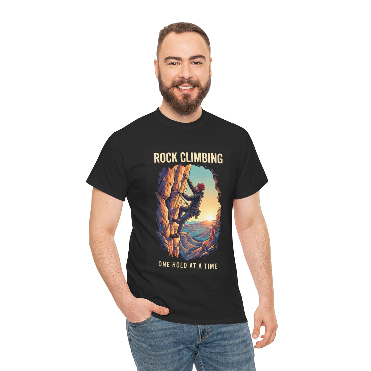 One Hold at a Time Rock Climbing T-Shirt | Outdoor Adventure