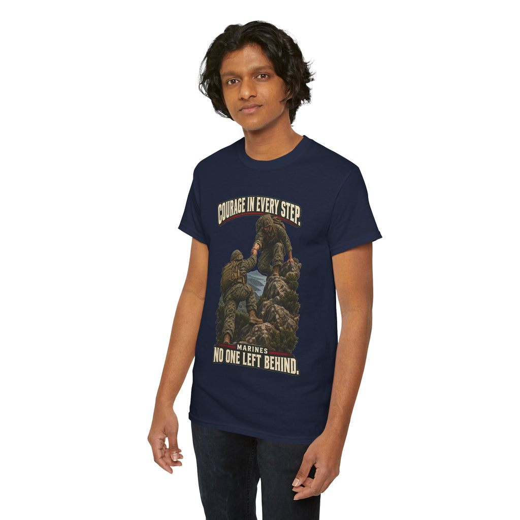 Courage in Every Step T-Shirt | Marines Tribute