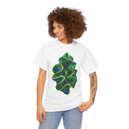 Abstract Green Swirl T-Shirt | Psychedelic Art