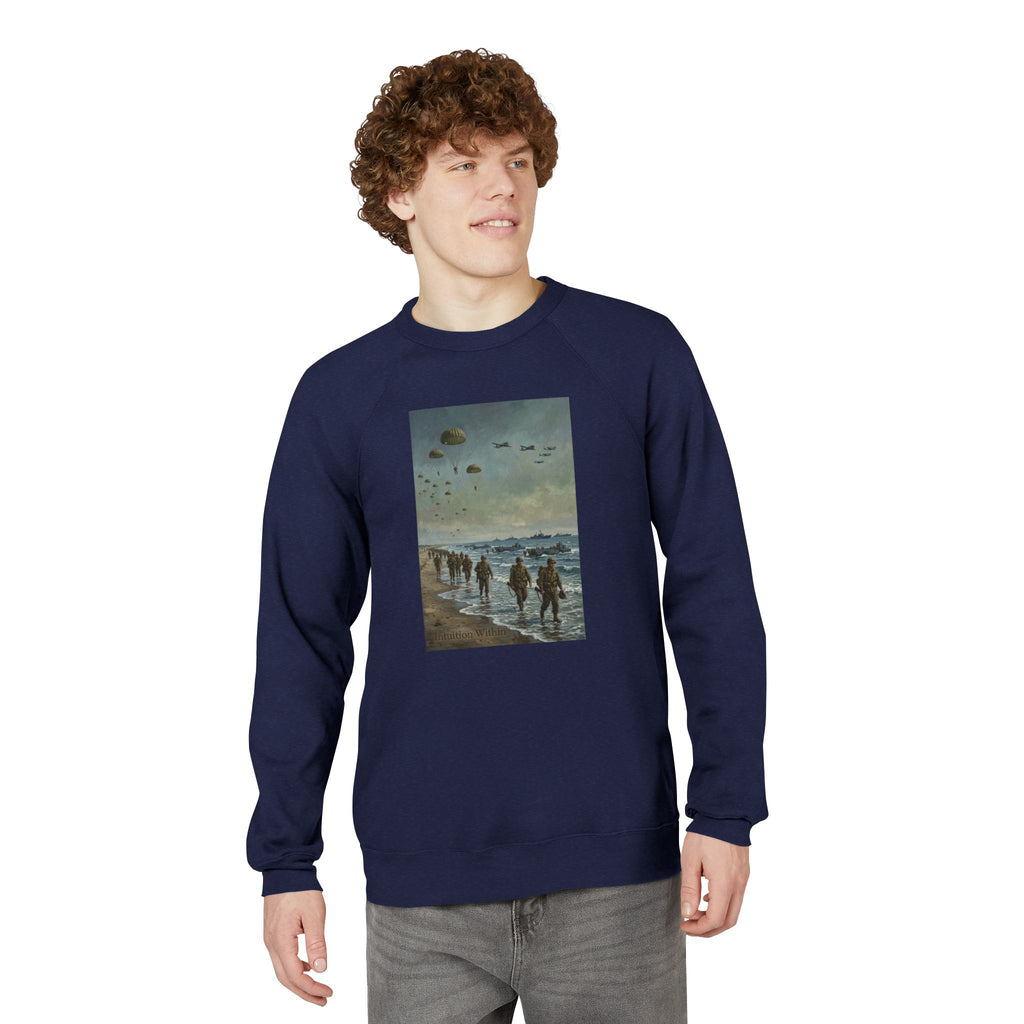 Intuition Within Military Signature Bella+Canvas Sweatshirt | Beach Landing Tribute