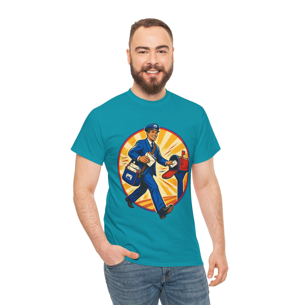 Male Mail Carrier Retro Tribute Tee