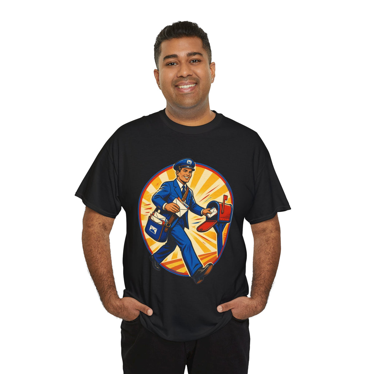Male Mail Carrier Retro Tribute Tee