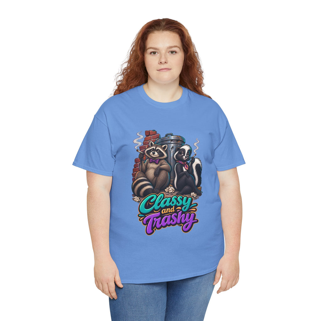Classy and Trashy Raccoon T-Shirt | Trash Panda Humor