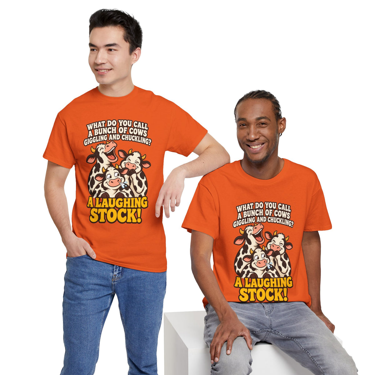 A Laughing Stock Cow Pun T-Shirt