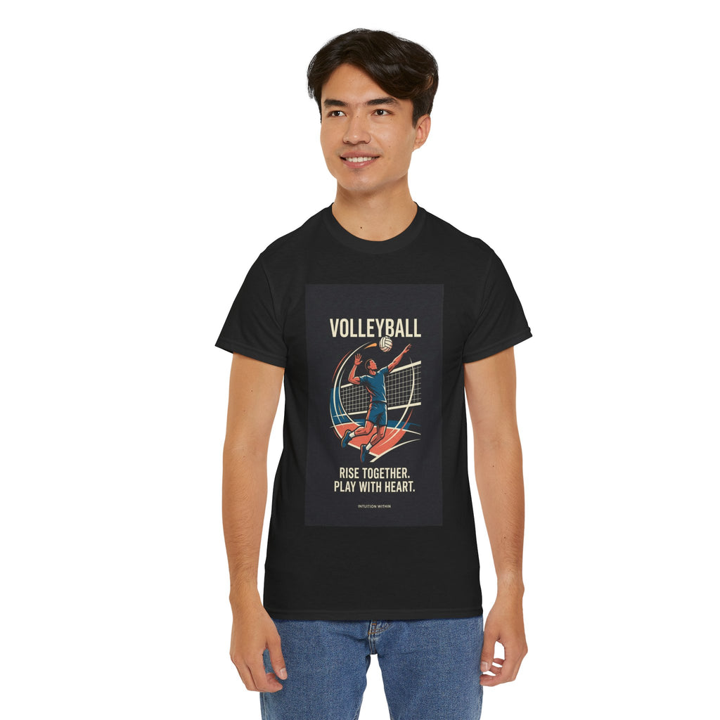 Rise Together, Play with Heart Volleyball T-Shirt