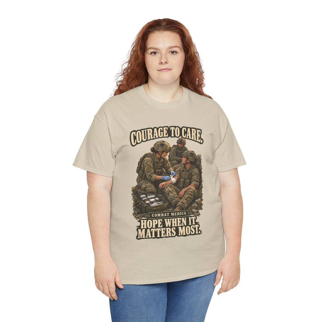 Courage to Care Combat Medic T-Shirt | Military Tribute