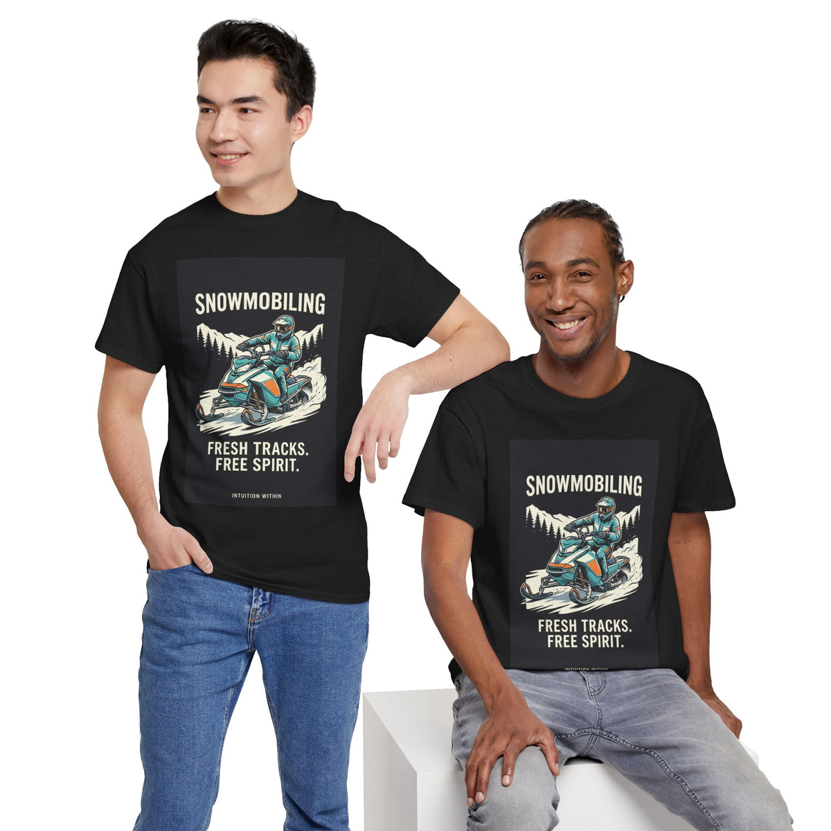 Fresh Tracks, Free Spirit Snowmobiling T-Shirt