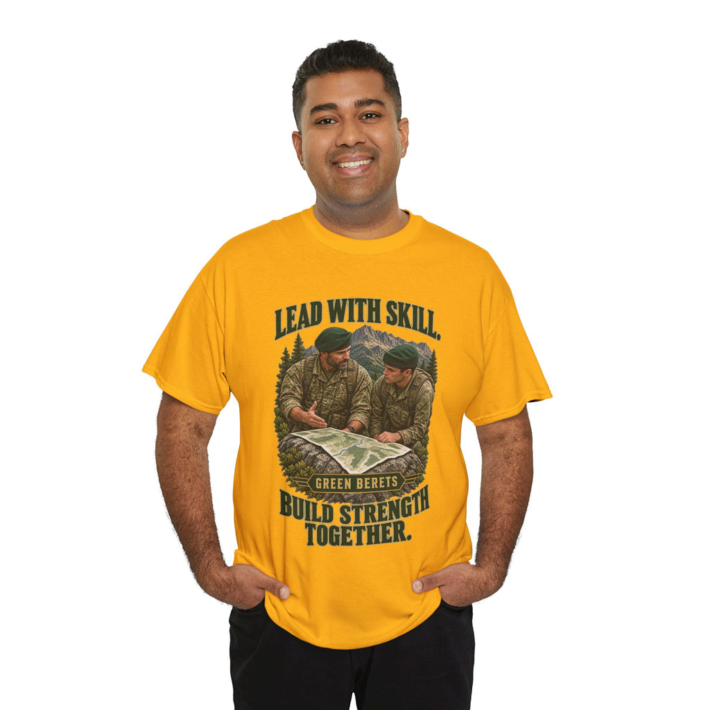 Green Berets Tribute T-Shirt | Lead with Skill, Build Strength Together