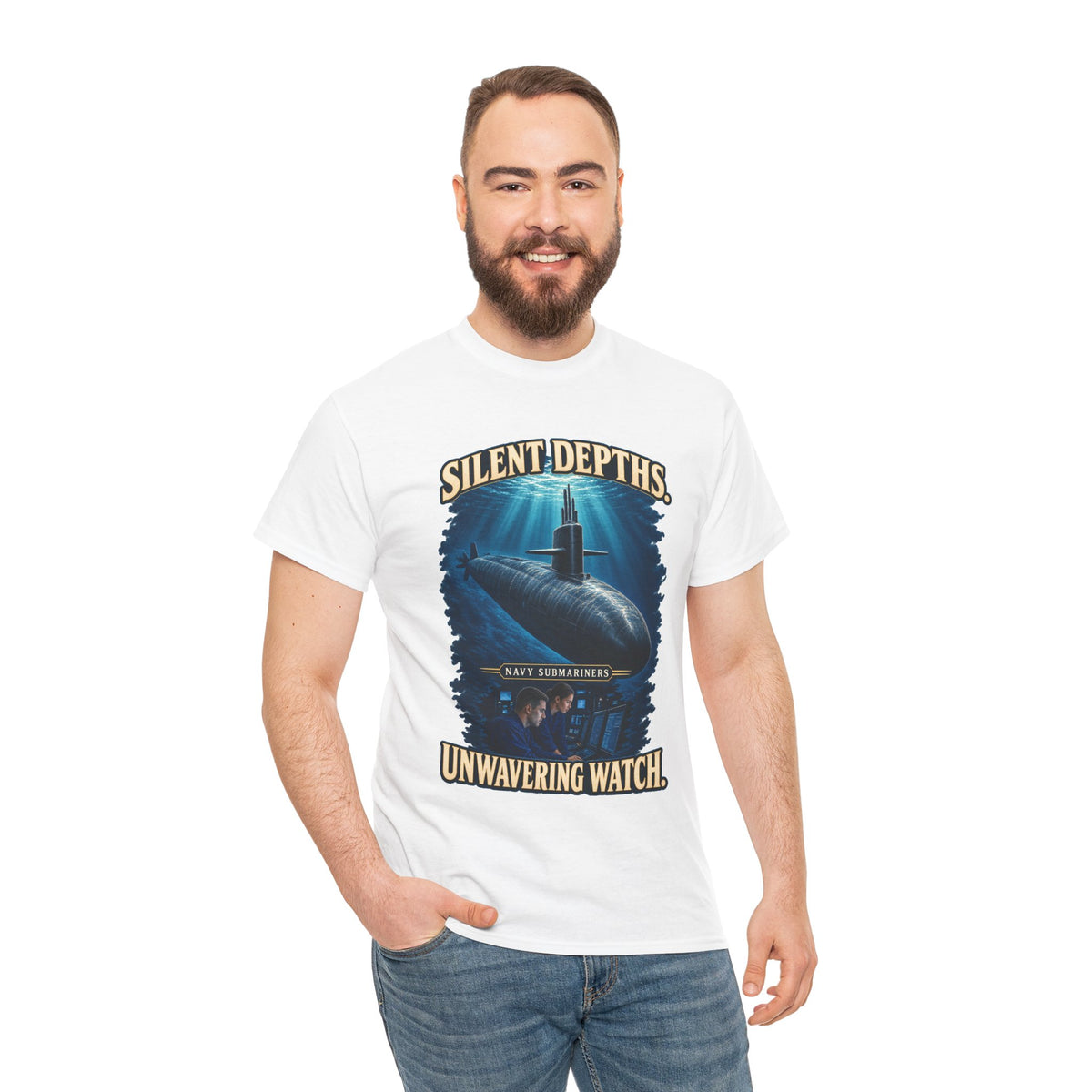 Silent Depths, Unwavering Watch T-Shirt | Submariner Tribute