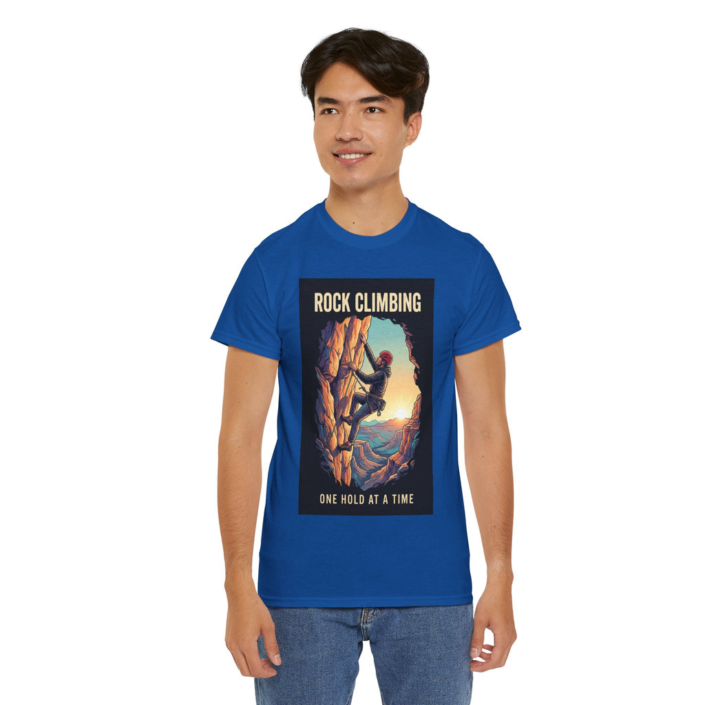 One Hold at a Time Rock Climbing T-Shirt | Outdoor Adventure