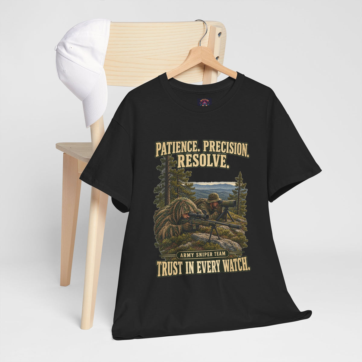 Patience, Precision, Resolve T-Shirt | Army Sniper Team Tribute