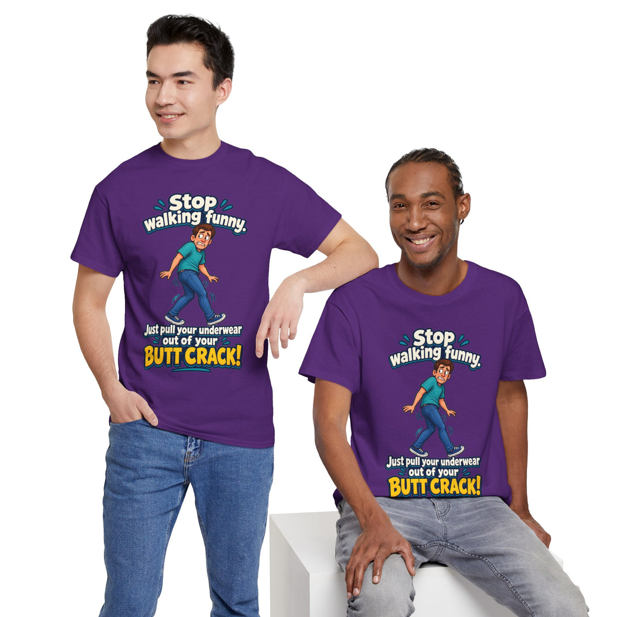 Stop Walking Funny T-Shirt | Cheeky Joke Humor