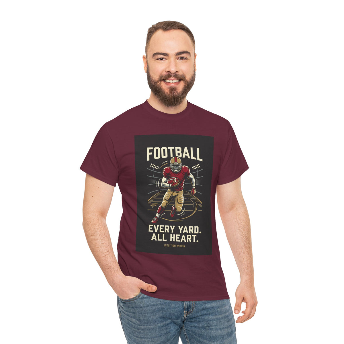 Every Yard, All Heart Football T-Shirt