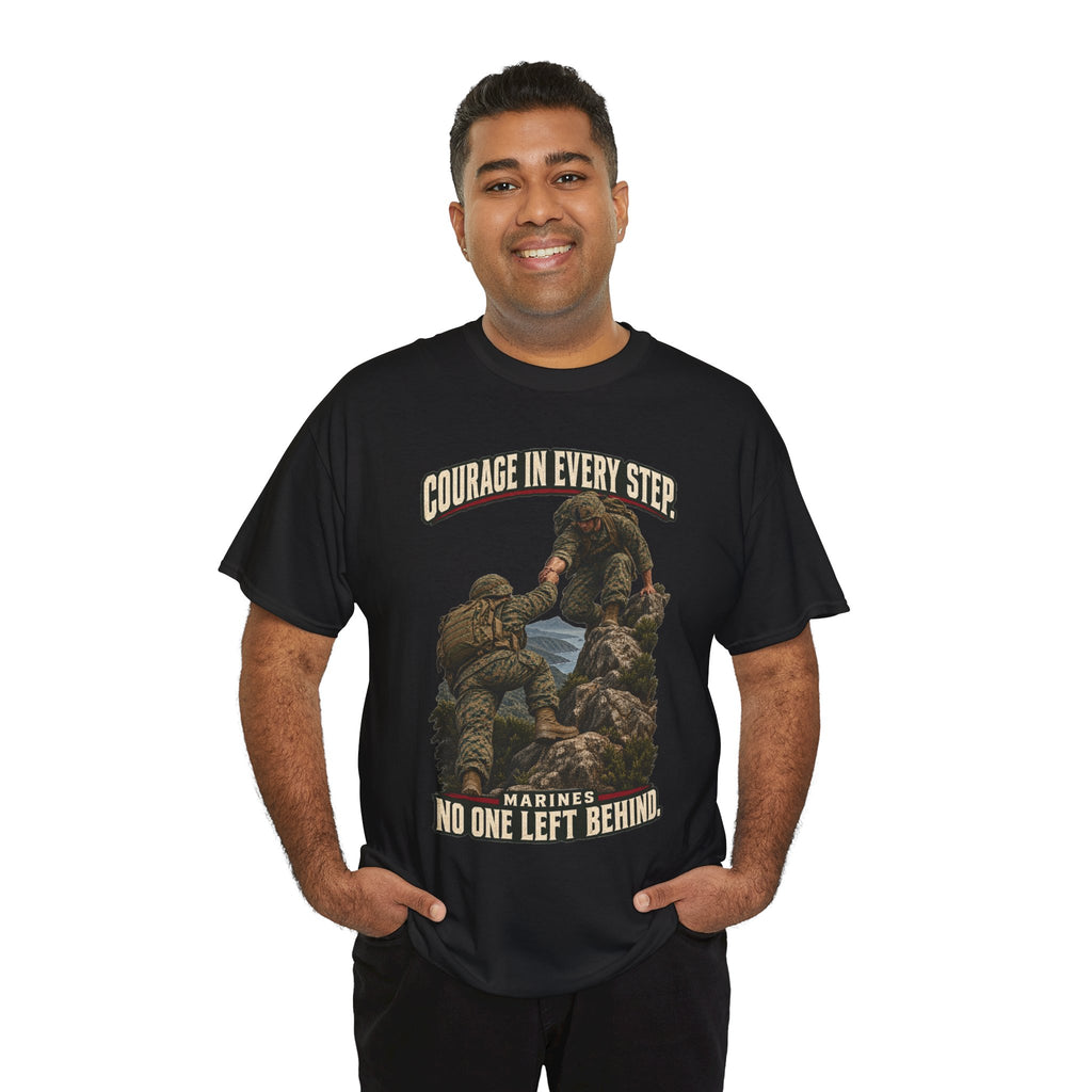 Courage in Every Step T-Shirt | Marines Tribute