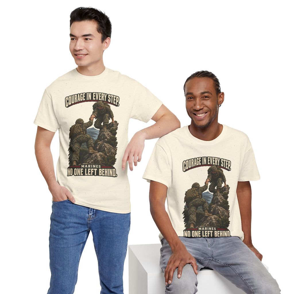 Courage in Every Step T-Shirt | Marines Tribute