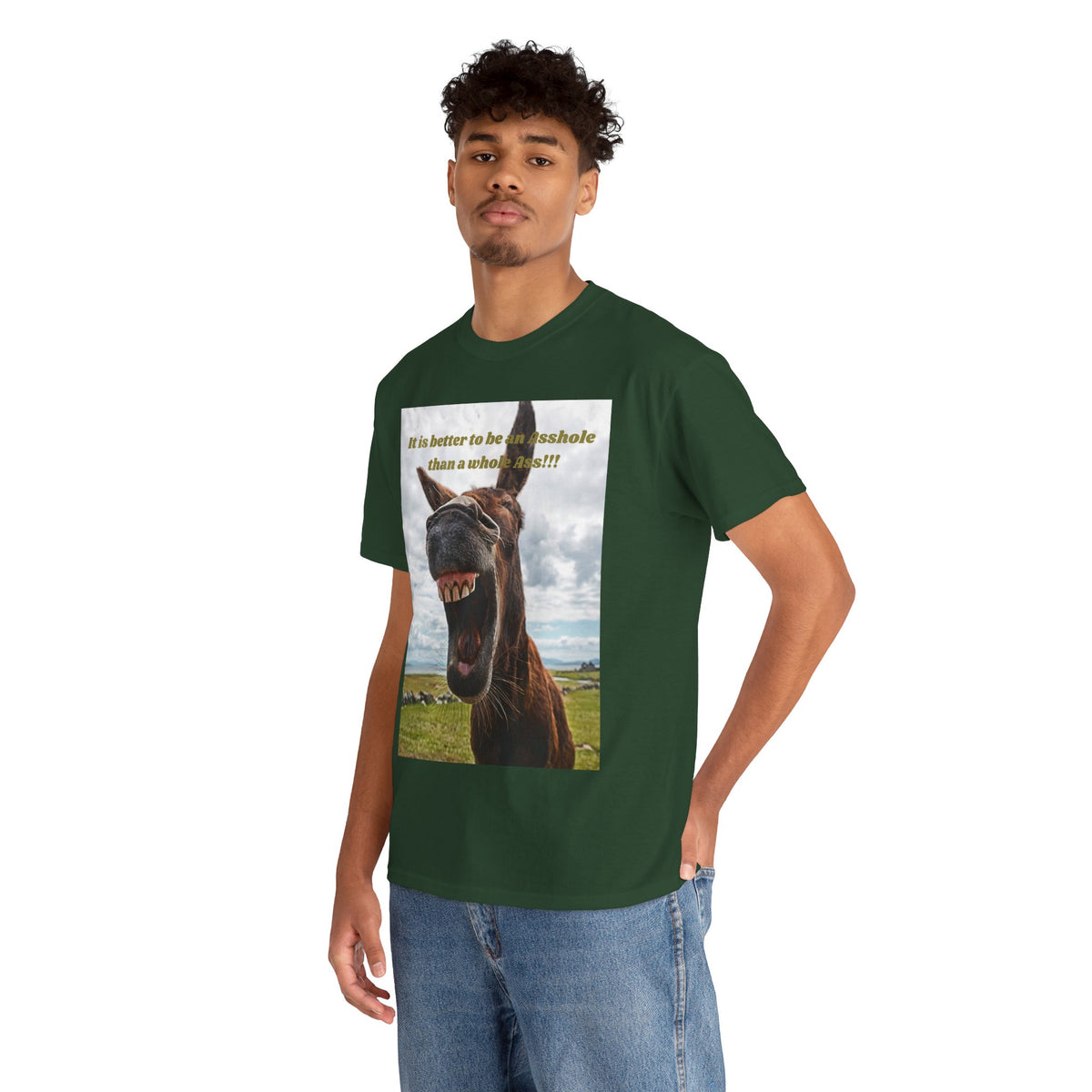 Better Than a Whole Ass Donkey Humor Tee – Front Print | Intuition Within