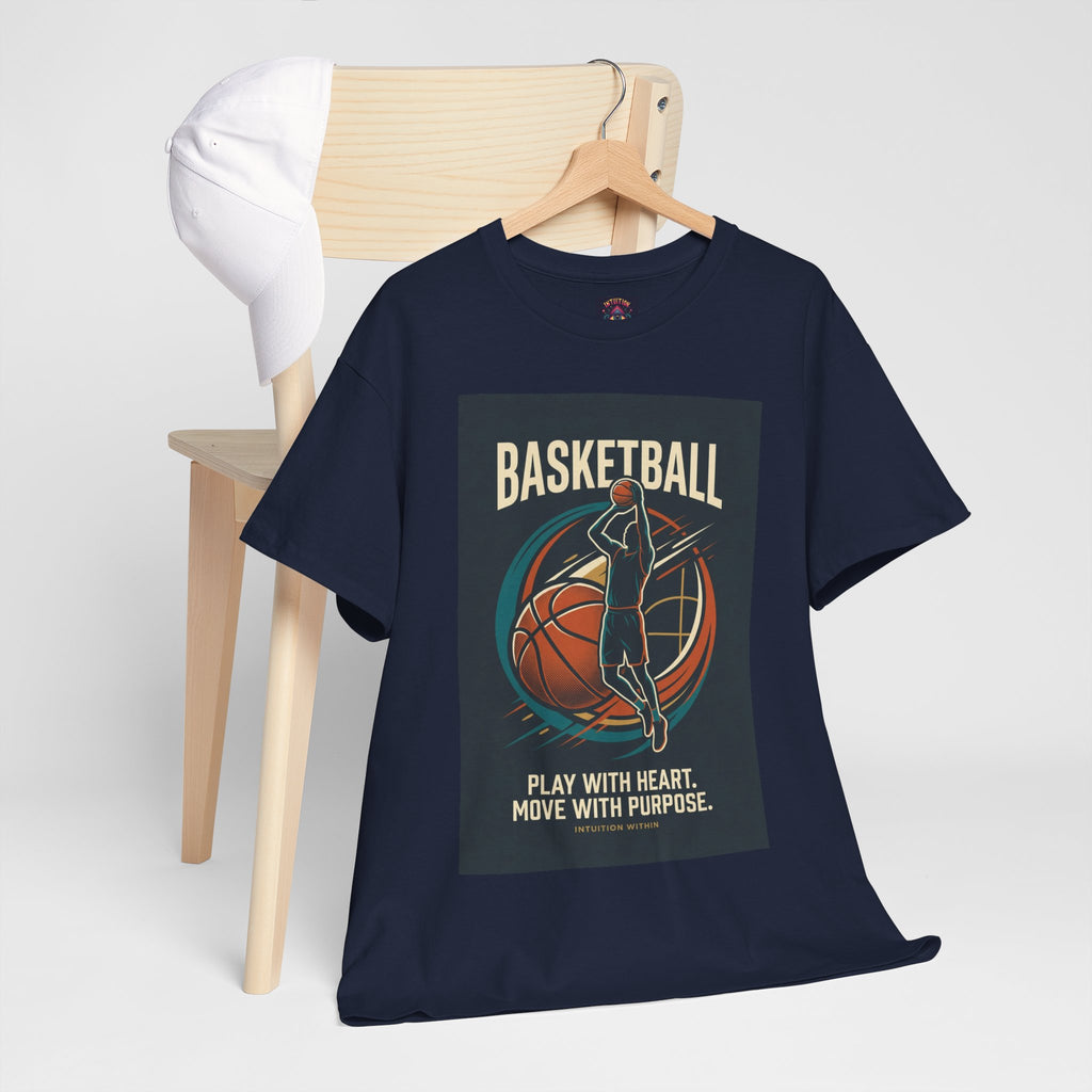 Play with Heart, Move with Purpose Basketball T-Shirt