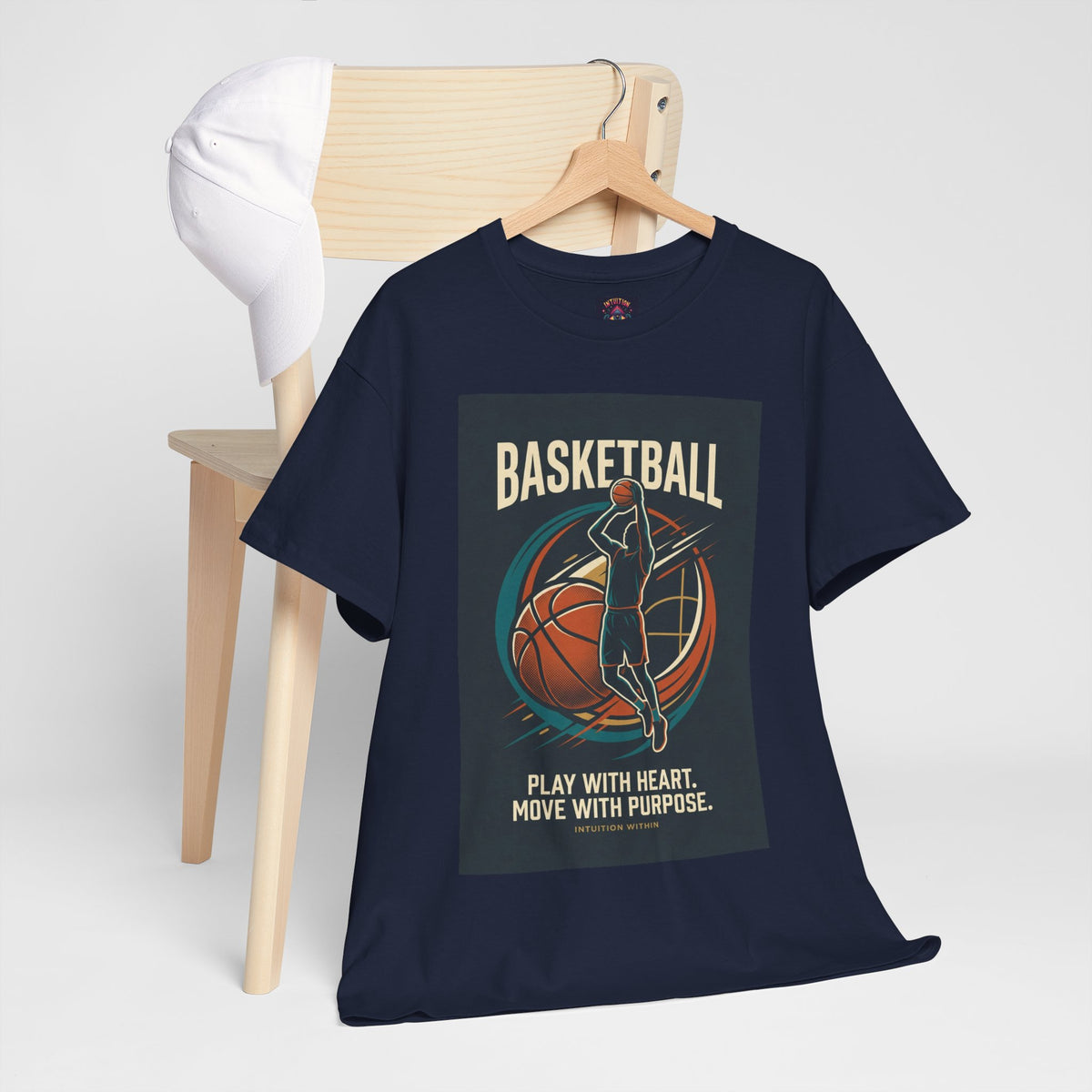 Play with Heart, Move with Purpose Basketball T-Shirt