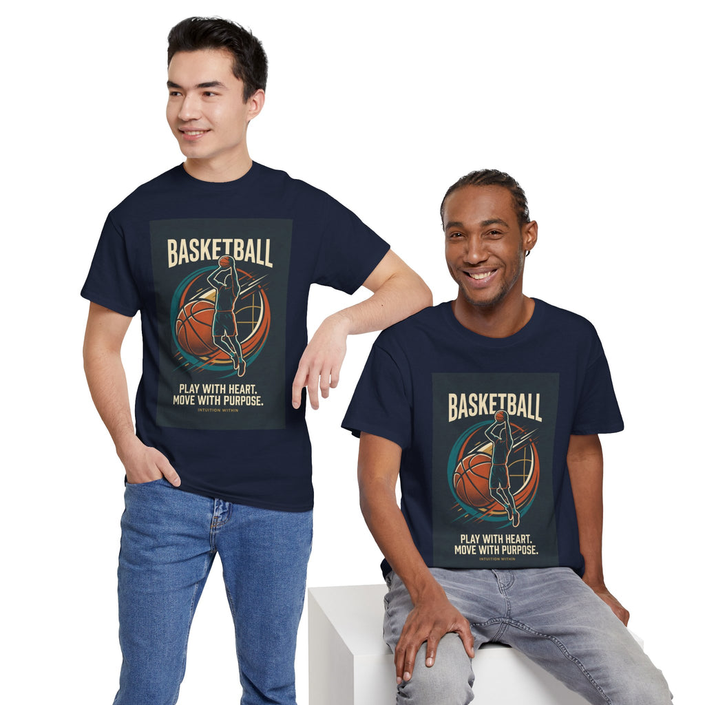 Play with Heart, Move with Purpose Basketball T-Shirt