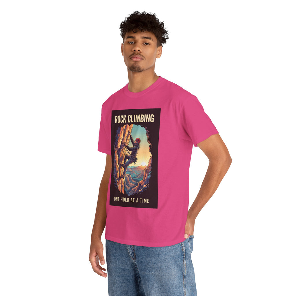 One Hold at a Time Rock Climbing T-Shirt | Outdoor Adventure