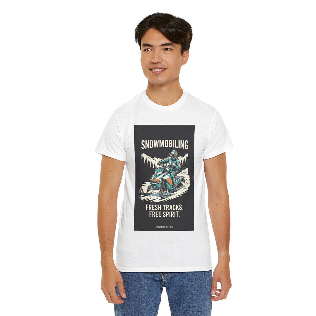 Fresh Tracks, Free Spirit Snowmobiling T-Shirt