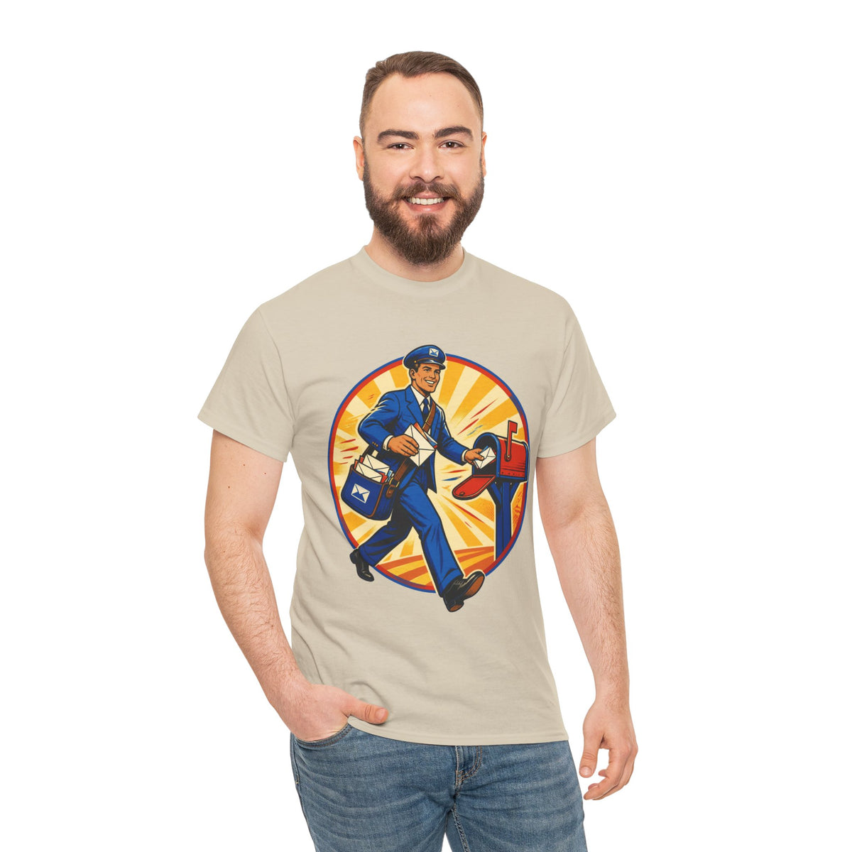 Male Mail Carrier Retro Tribute Tee