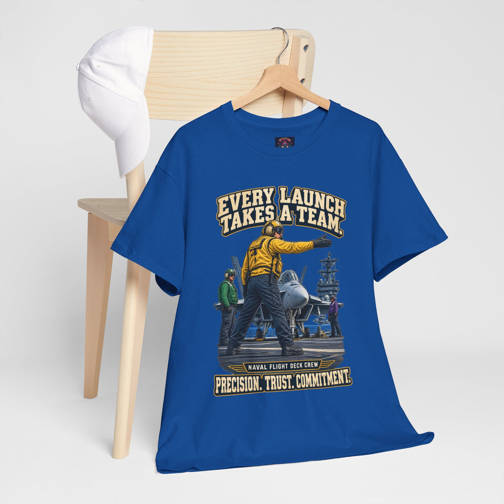 Every Launch Takes a Team T-Shirt | Precision, Trust & Commitment