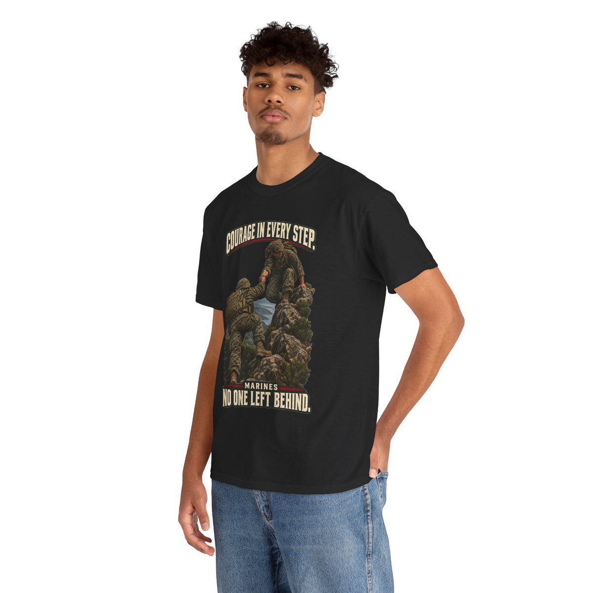 Courage in Every Step T-Shirt | Marines Tribute
