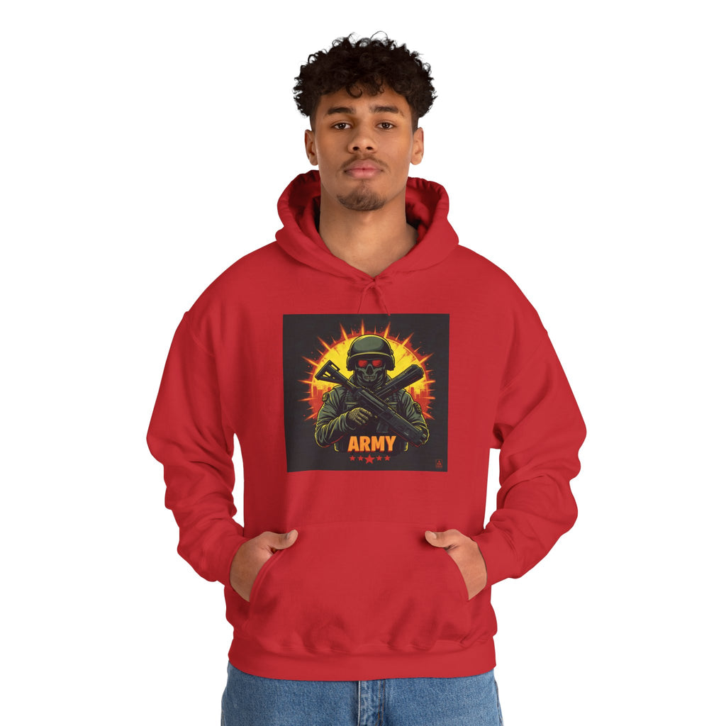 Army Tribute Skull Soldier Hoodie | Intuition Within