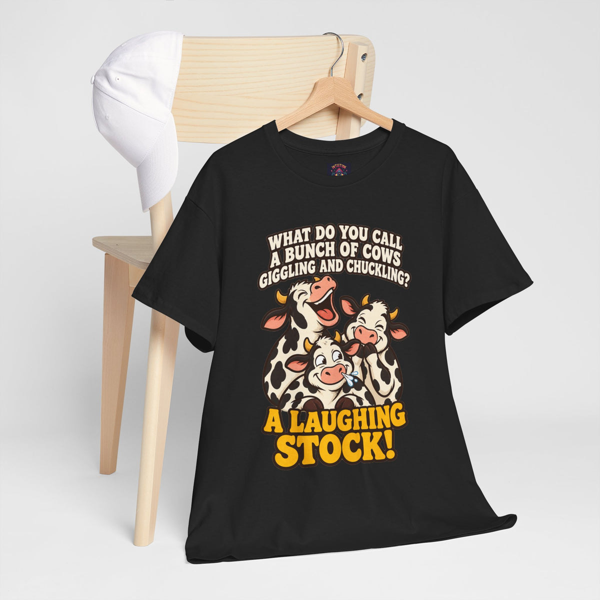 A Laughing Stock Cow Pun T-Shirt