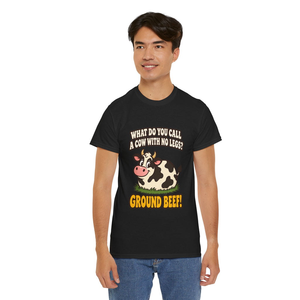 Ground Beef Cow Pun T-Shirt | Dad Joke Humor