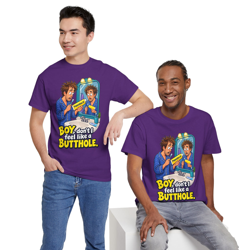 Feel Like a Butthole T-Shirt | Funny Bathroom Humor