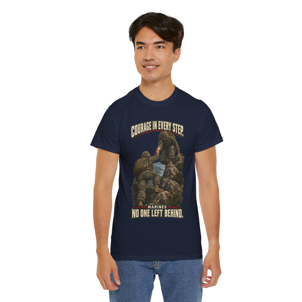 Courage in Every Step T-Shirt | Marines Tribute