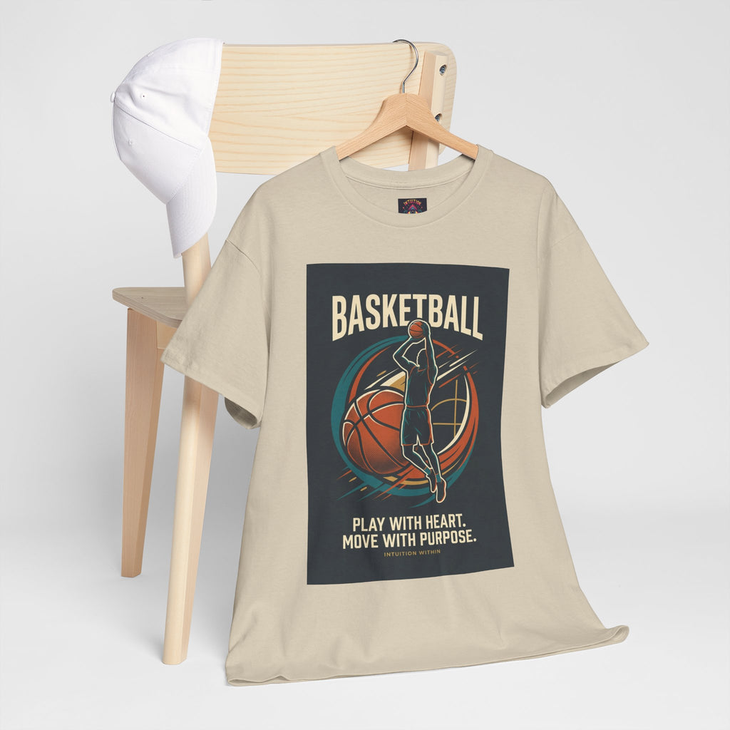 Play with Heart, Move with Purpose Basketball T-Shirt