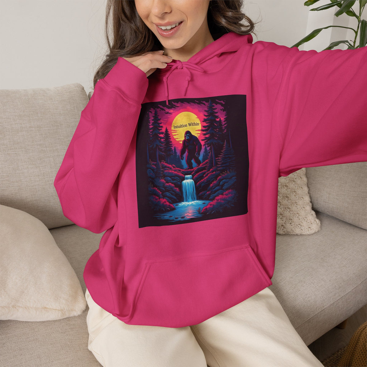 Neon Bigfoot Hoodie | Intuition Within