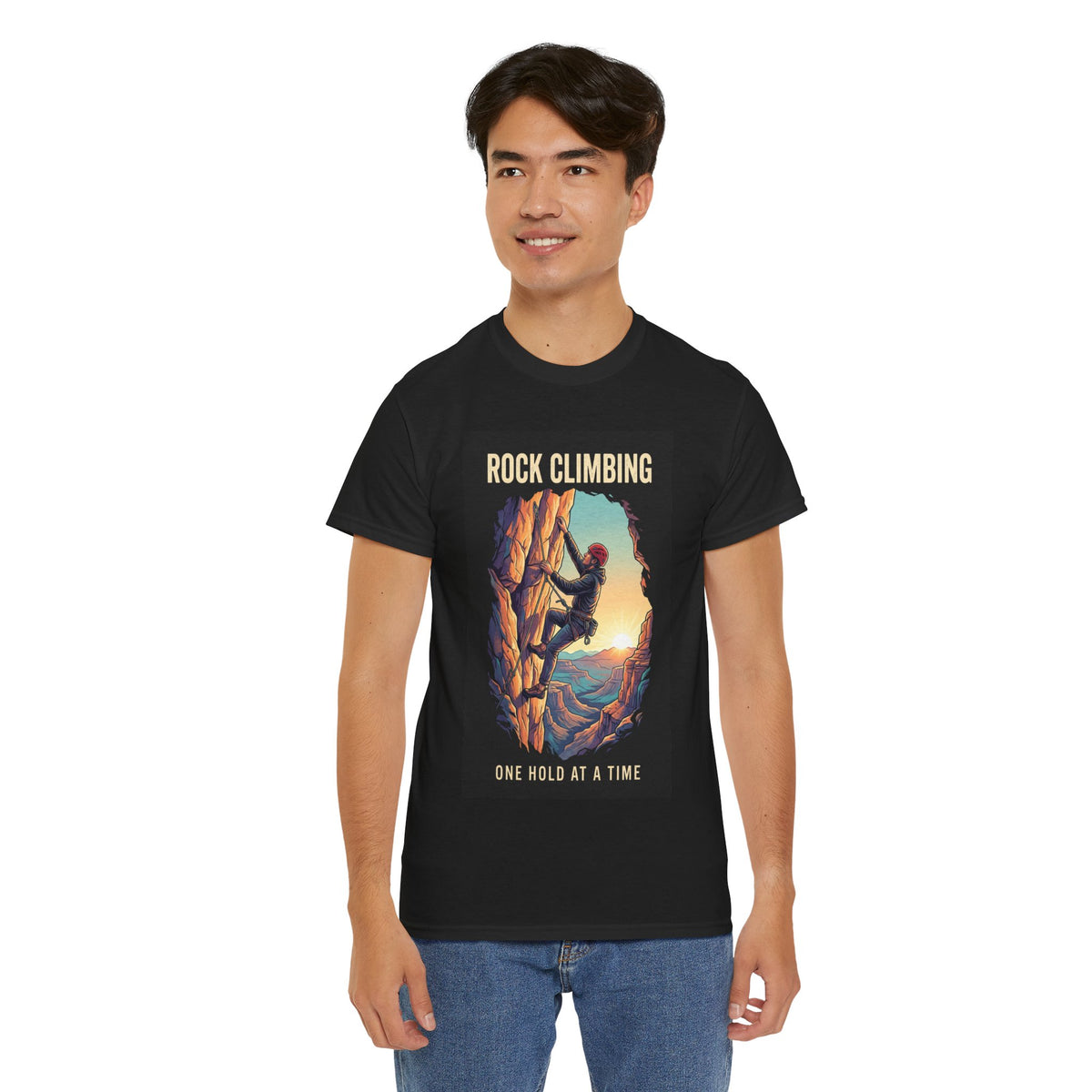 One Hold at a Time Rock Climbing T-Shirt | Outdoor Adventure