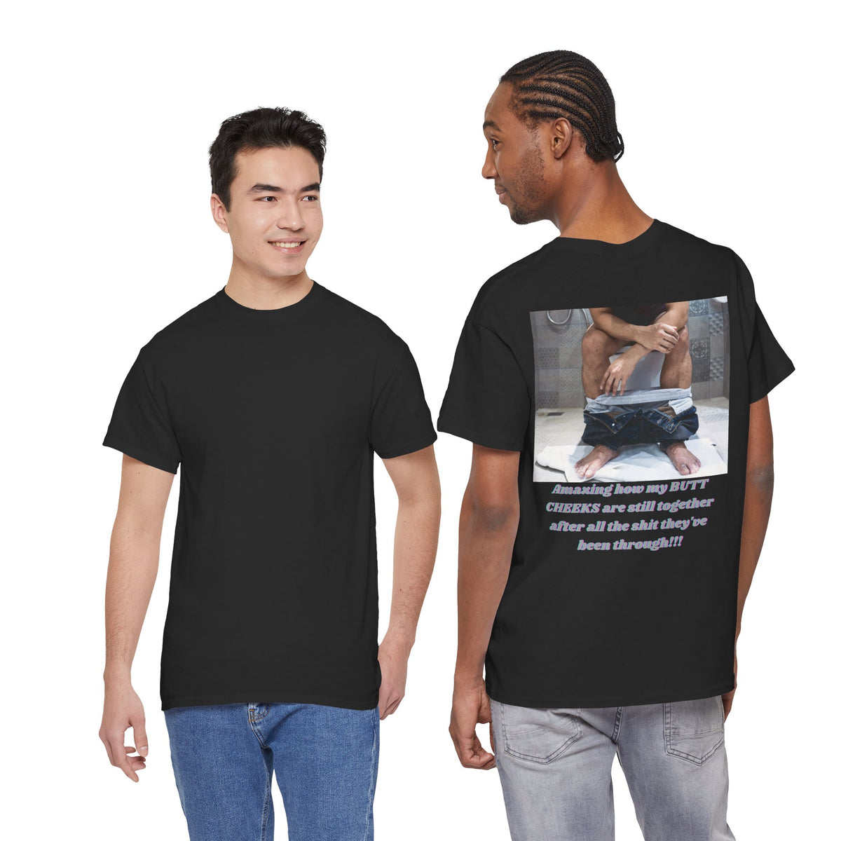 Still Together Bathroom Humor Tee – Back Print | Intuition Within