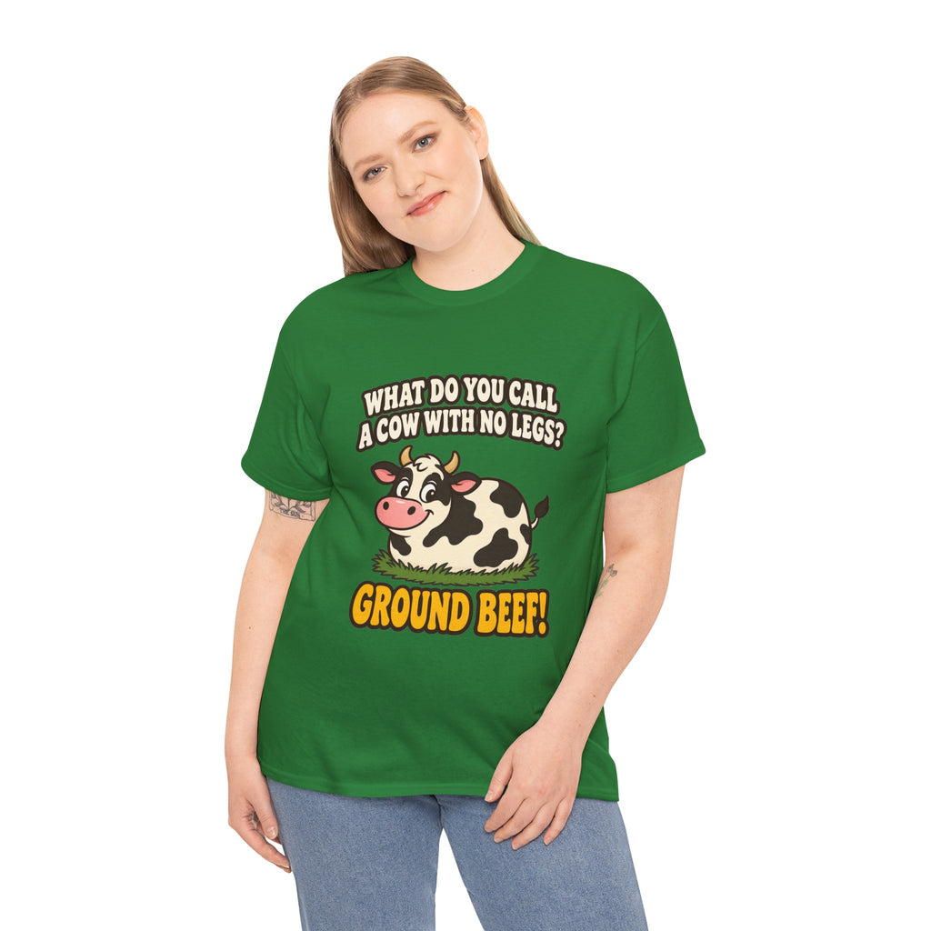 Ground Beef Cow Pun T-Shirt | Dad Joke Humor