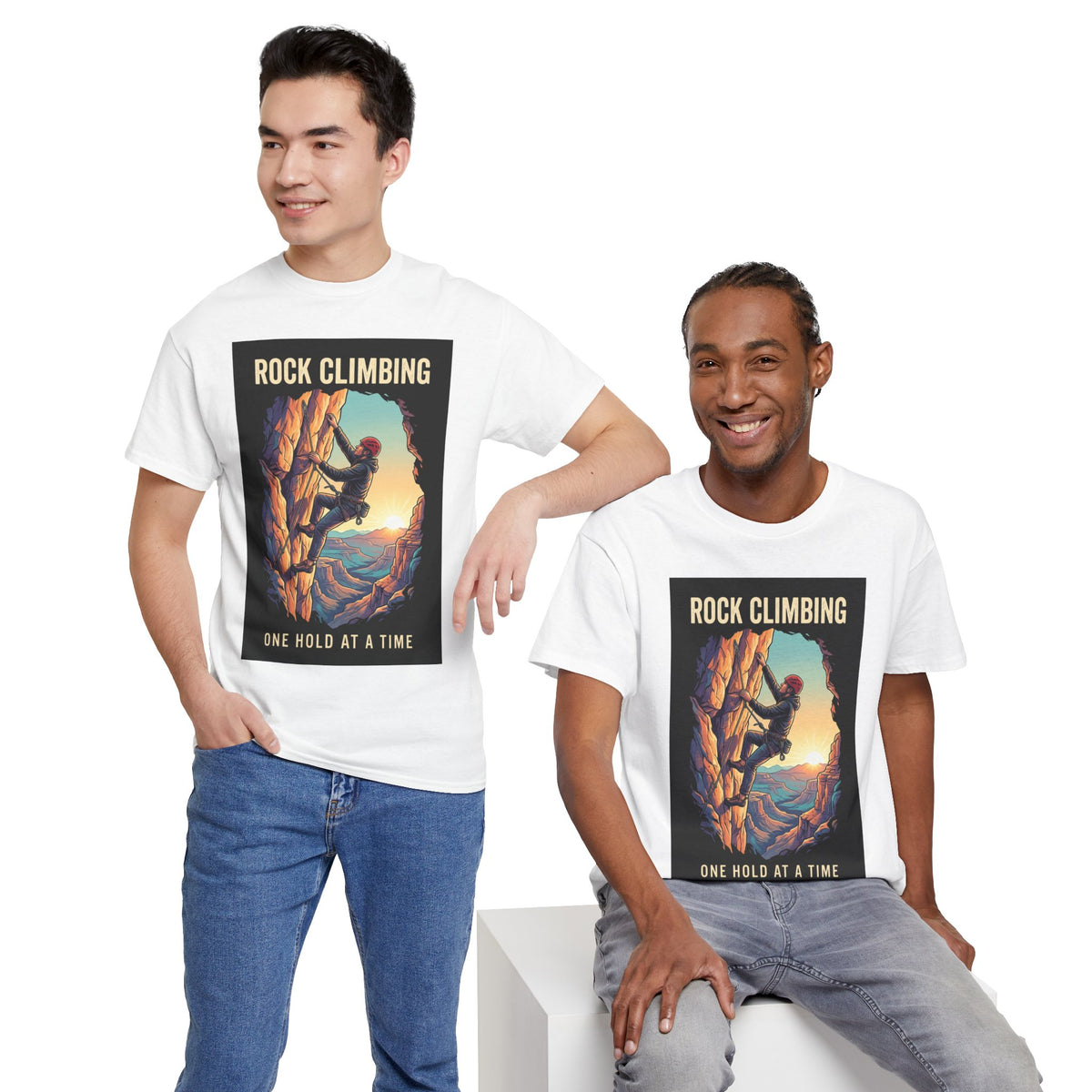 One Hold at a Time Rock Climbing T-Shirt | Outdoor Adventure