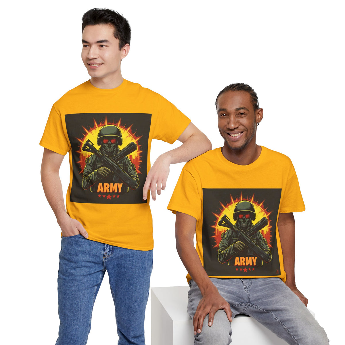 Army Skull Graphic T-Shirt