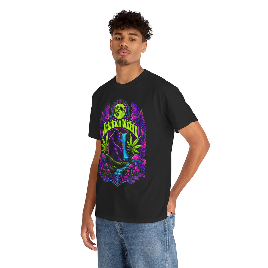 Moonlit Bigfoot Waterfall Graphic Tee