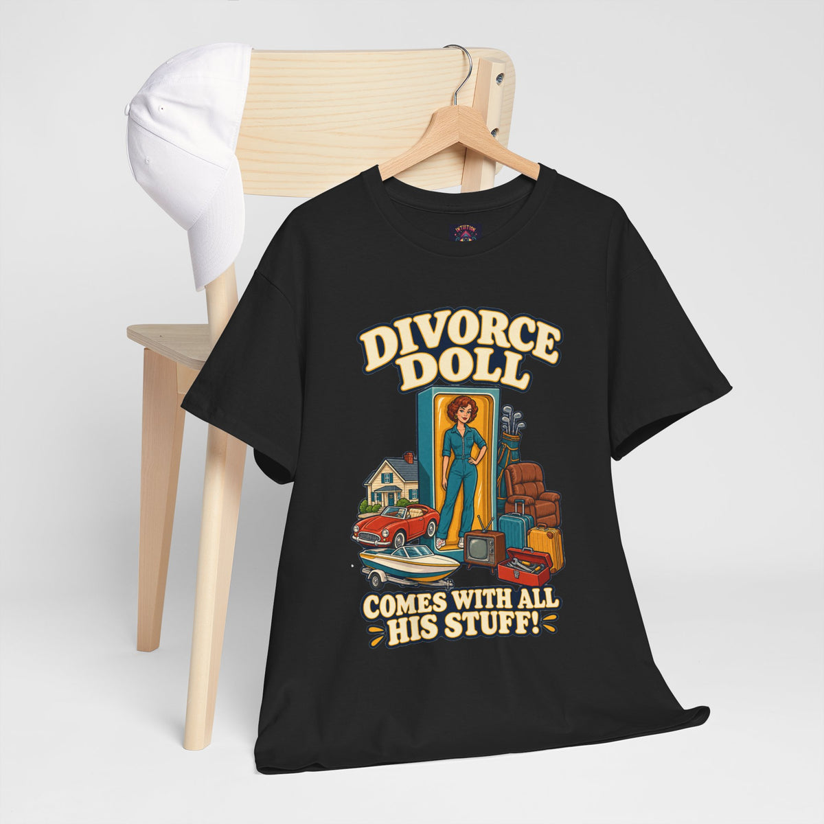 Comes With All His Stuff Funny Divorce T-Shirt