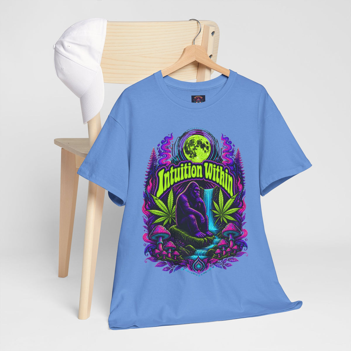 Moonlit Bigfoot Waterfall Graphic Tee