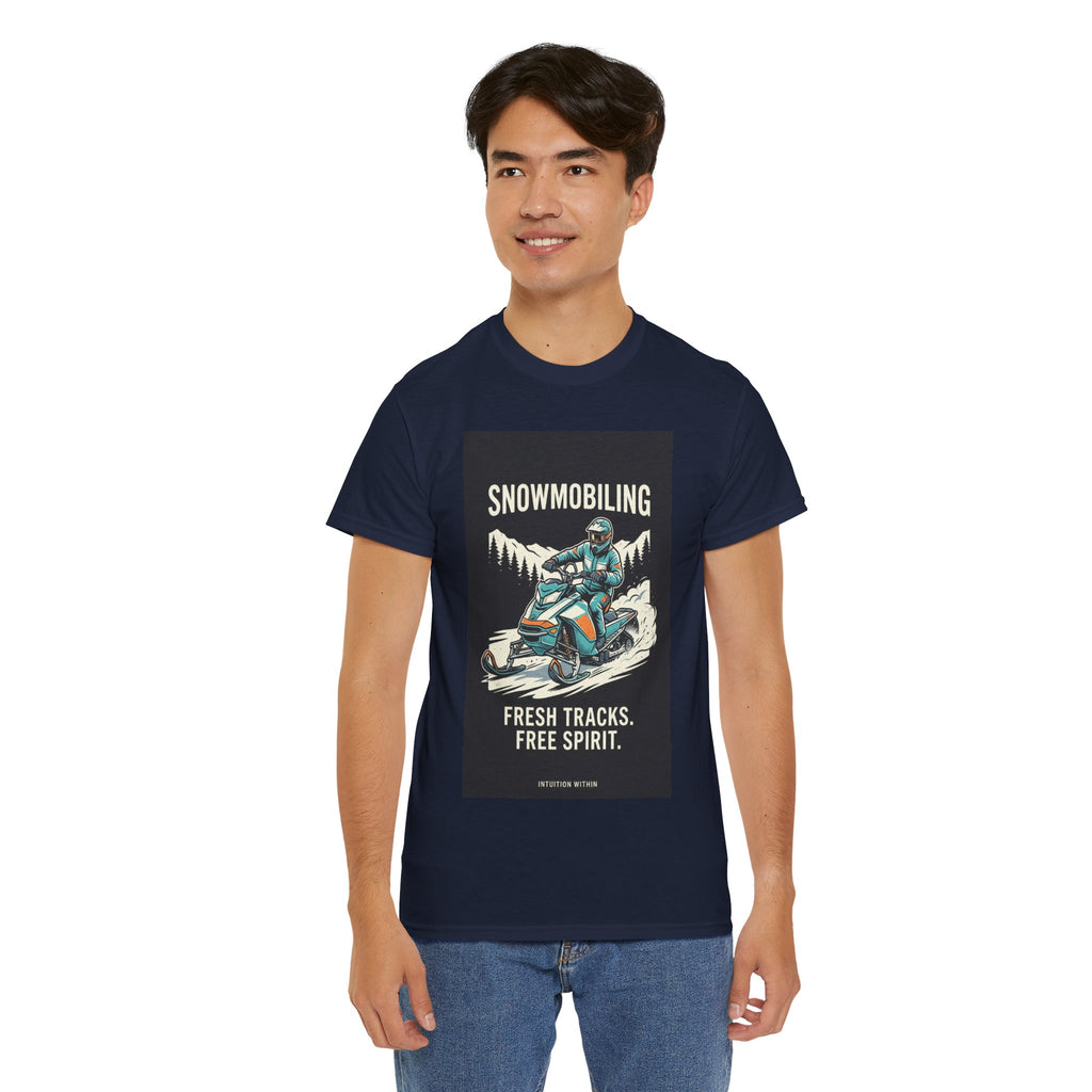 Fresh Tracks, Free Spirit Snowmobiling T-Shirt
