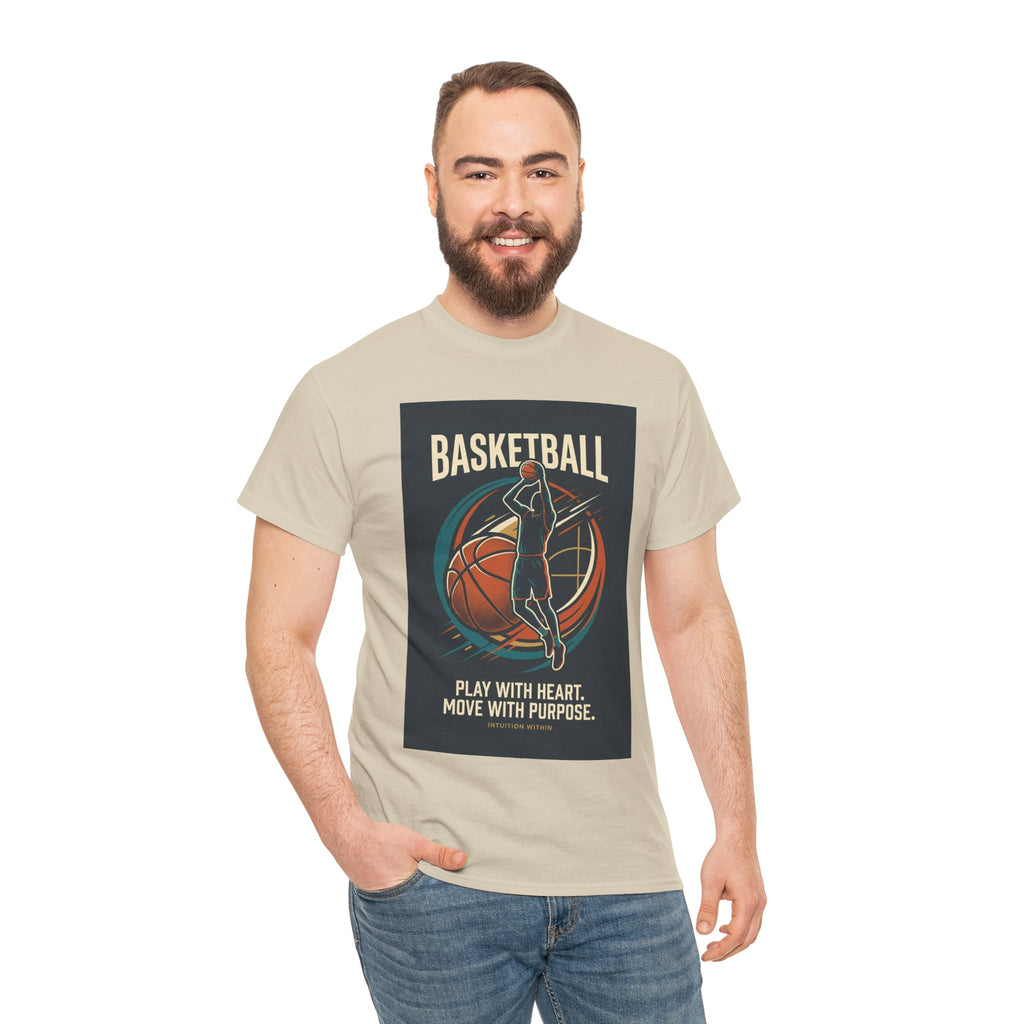 Play with Heart, Move with Purpose Basketball T-Shirt