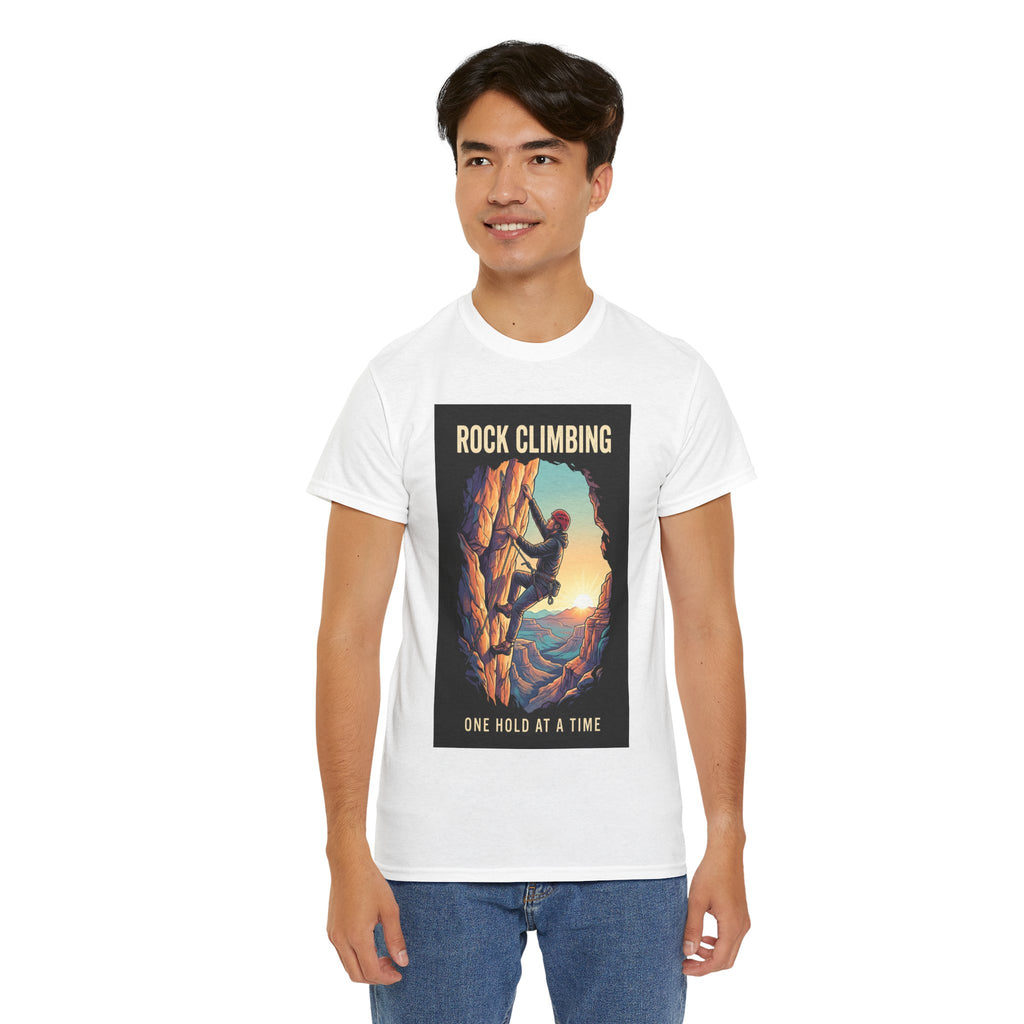 One Hold at a Time Rock Climbing T-Shirt | Outdoor Adventure