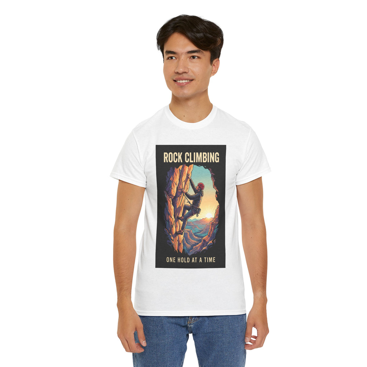 One Hold at a Time Rock Climbing T-Shirt | Outdoor Adventure