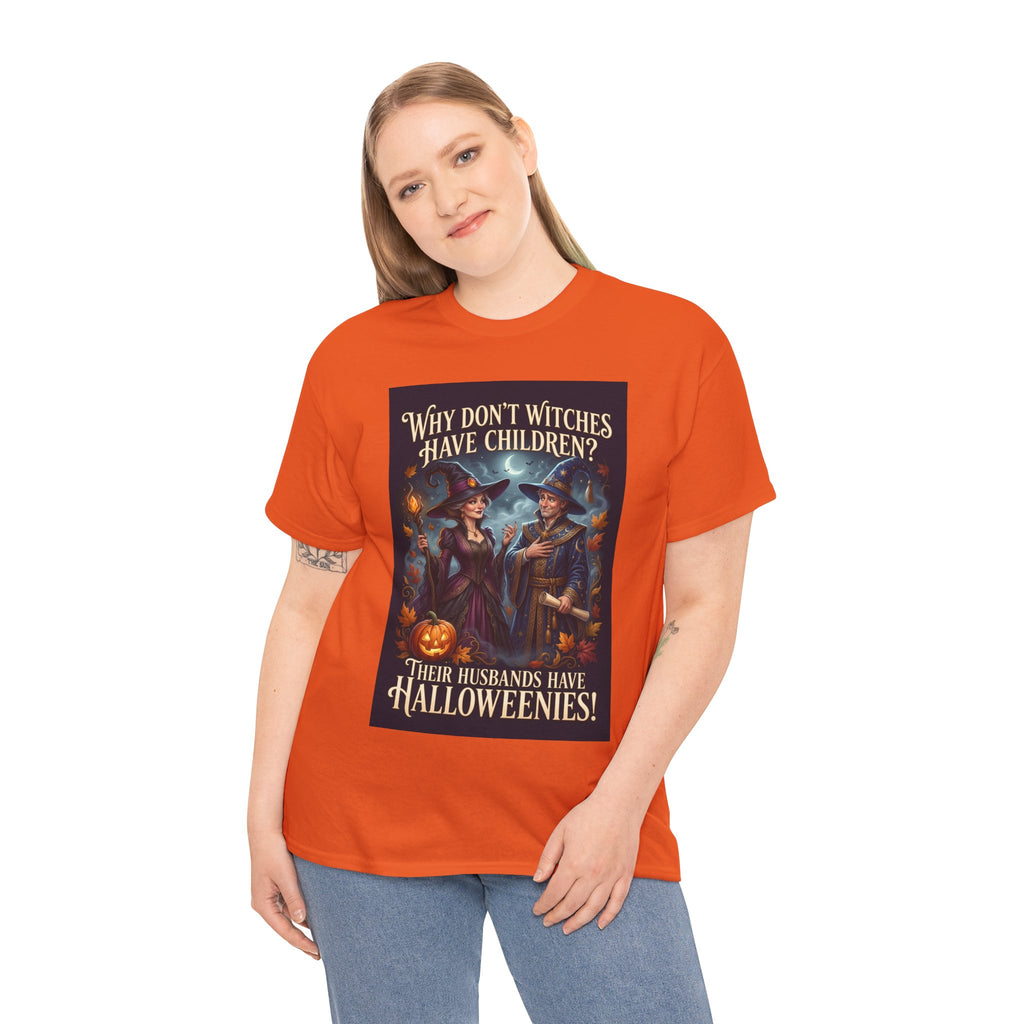 Halloweenies Witch Joke T-Shirt | Cheeky Halloween Humor